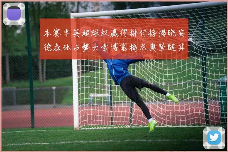 本赛季英超球权赢得排行榜揭晓安德森独占鳌头索博塞梅尼奥紧随其后